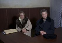 Elena a Nicolae Ceaușescu u soudu.